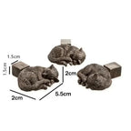 3Pcs Flower Pot Feet Stand Animal Shape Cat Dog Rabbit Plant Pots Risers Pad Outdoor Garden Resin Pot Foot Plant Bonsai Holders
