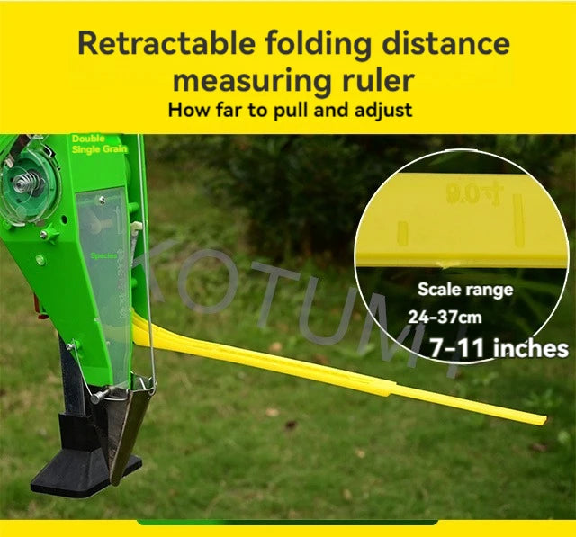 Manual Fertilizer All-in-one Machine Applicator Handheld Seeder Seed Drill Planting Corn Peanut Soybean Planter Garden Agricultu