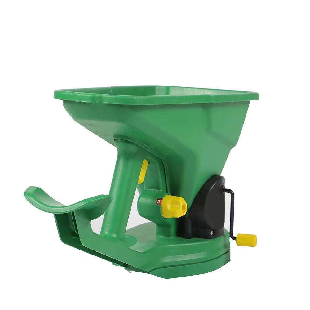 Gardening Seed Spreader Manual Seeder 1.5L Capacity  with 5 Gears Adjustable for Sowing Fertilizing Melting Snow for Garden Lawn