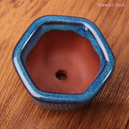 Dollhouse Mini Plant Pots Flower Pot With Holes Bonsai Flowerpot Purple Sand Craft Chinese Style Plant Pot Planter Garden Decor