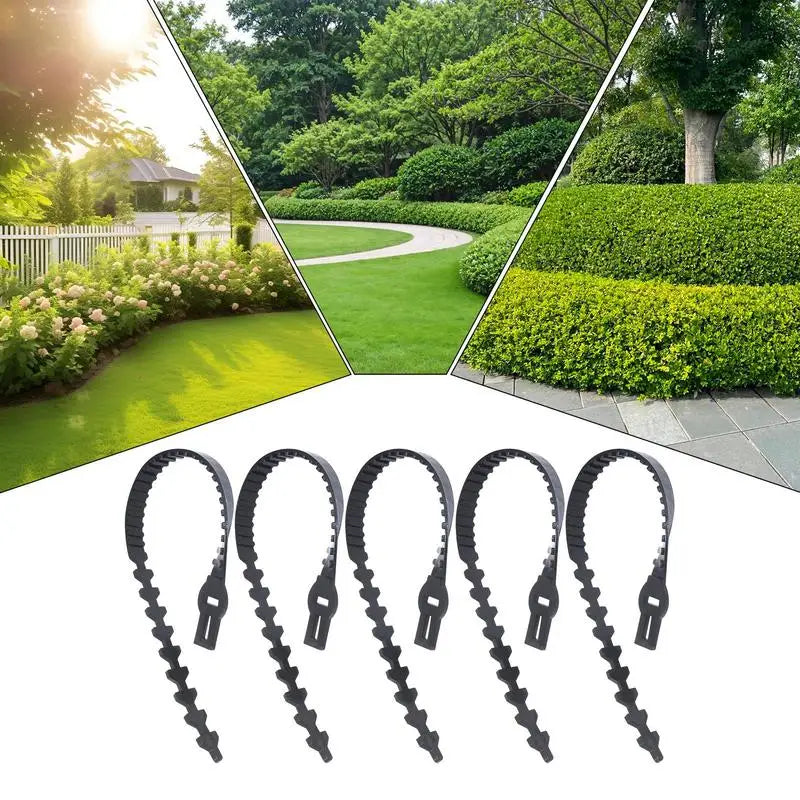 Flexible Garden Plant Ties Heavy Duty Adjustable Plant Twist Ties 5X Reusable Tree Training System Shrub Tying Tool For