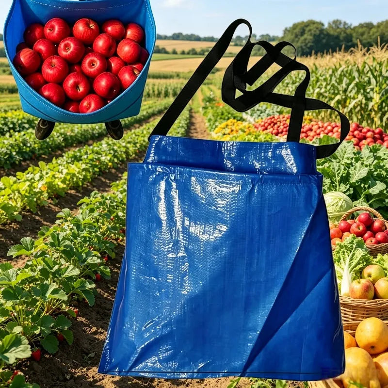 Fruit and Vegetable Picking Apron Garden Fruit Picking Bag Waterproof and Portable Agricultural Picking Waist Bag