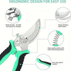 Pruner Garden Scissors Professional Sharp Bypass Pruning Shears Tree Trimmers Secateurs Hand Clippers For Garden Beak Scissors