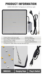 LED Grow Light Full Spectrum Phyto Lamp AC85-240V 40W  For Indoor Grow Tent Plants Growth Light