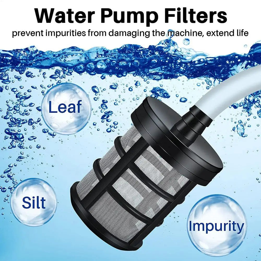 Garden Hose Sediment Filter Hose Strainer Household Water Line Filter Attachment with 50 Mesh Screen for Water Pumps Sprayers