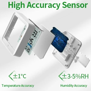 Wireless Indoor Outdoor Thermometer Hygrometer Digital Temperature Humidity Monitor With Remote Sensor Home Weather Station