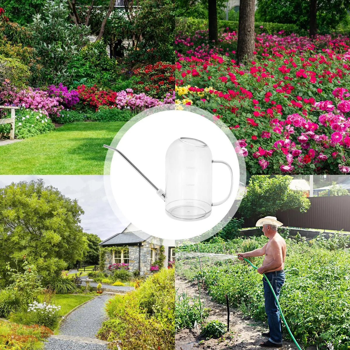 Long Spout Watering Can 2L Plant Watering Can for Precision Pouring Potted Plants Houseplants Garden Patio Balcony Gardening
