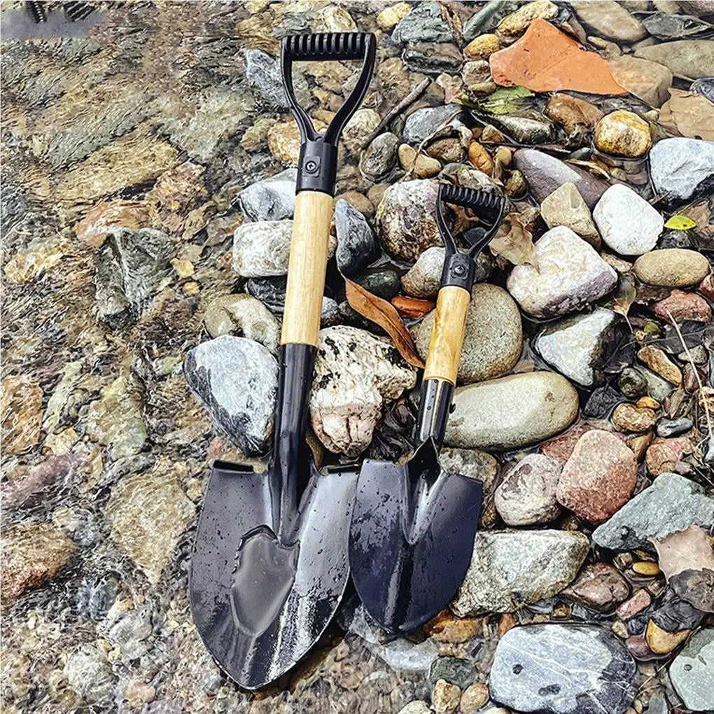 50cm Digging Shovel Mini Manganese Steel Shovels Trowel Waterproof Rustproof Garden Scoop Coated Surface for Camping Outdoor