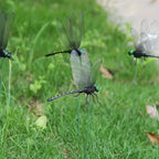 Dragonfly Garden Stakes, 10-Piece Plastic Flower Pot Decorations