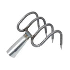 4 Claws Garden Hand Rake Durable Garden Cultivator Fork Head Soil Digging Rake Head Weeding Harvesting Landscaping Tool