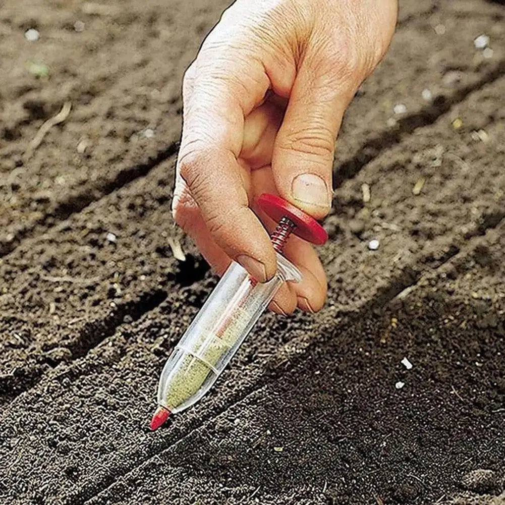 Mini Sower Hand-held Garden Sowing Supplies Sowing Tool Seeds Syringe Sower Manual Seed Spreader Vegetable Herb Planter Seeder
