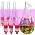Watermelon Mesh Bag Hammock Reusable Melon Hanging Net Bag Fruit Harvest Trellis Hammock For Watermelon Pumpkin Cantaloupe