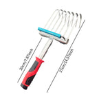 Hand Rake Weeding Versatile Handheld Gardening Tool for Lawn Beach Backyard