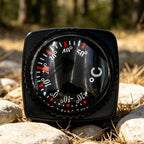 Outside Temperature Gauge 24mm Wearable Portable Accuracy Gauge with Case Indoor Outdoor Thermograph for Car Rv Motorcycle