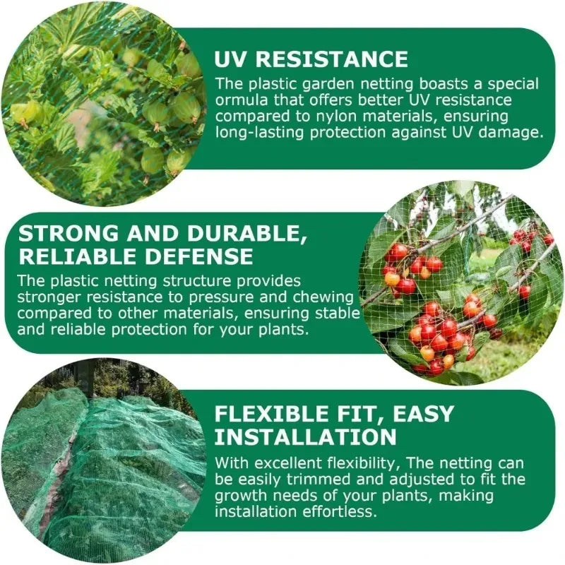 5/10M Garden Protect Netting Anti Birds Net Animals Deer Fencing Mesh for Fruits Trees Plants Stretch Durable Pest Barrier 그물망
