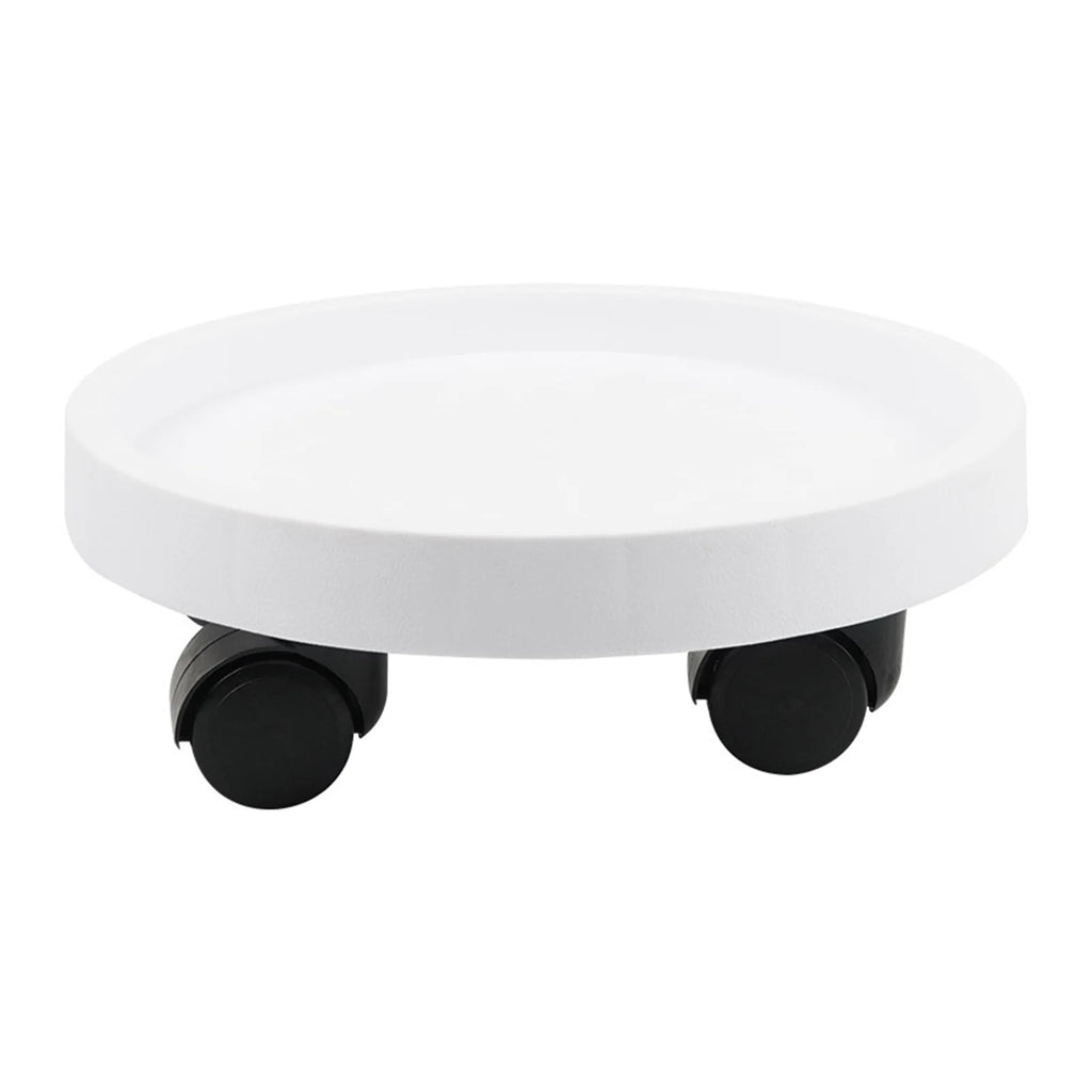 Round Movable Planter Tray With Wheels Multi-Purpose Moving Potted Plant Tool For Large Potted Plants Gardening Flower Pot Tray