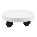Round Movable Planter Tray With Wheels Multi-Purpose Moving Potted Plant Tool For Large Potted Plants Gardening Flower Pot Tray