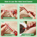Mini Sower Hand-held Garden Sowing Supplies Sowing Tool Seeds Syringe Sower Manual Seed Spreader Vegetable Herb Planter Seeder