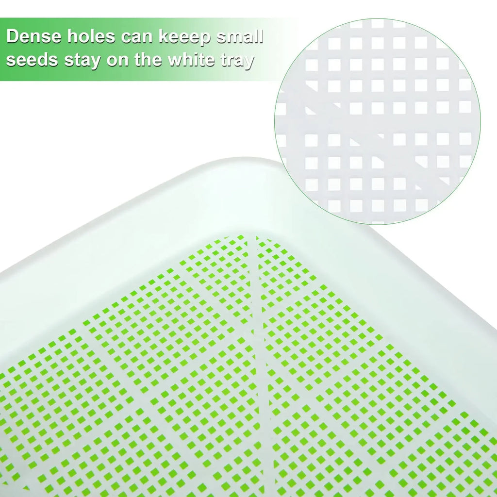 Microgreens Sprouter Tray Hydroponic/Sprouting Tray For Sprout Horticultural Hydroponic Systems Tray Garden Nursery Potted