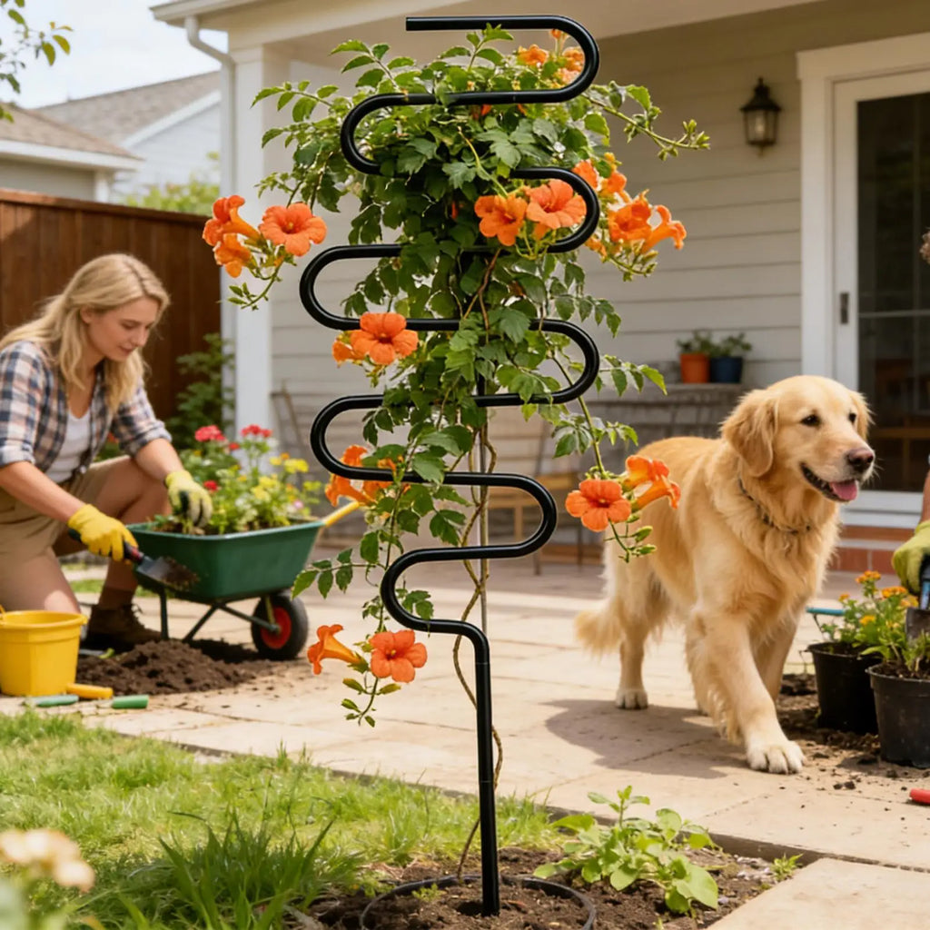 Metal Plant Support Stake, 34 cm (13.4 in) Garden Trellis