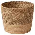 Natural Woven Flower Basket Straw Wicker Planter Storage Baskets Large Capacity Pots for Family Friend Neighbor Gift