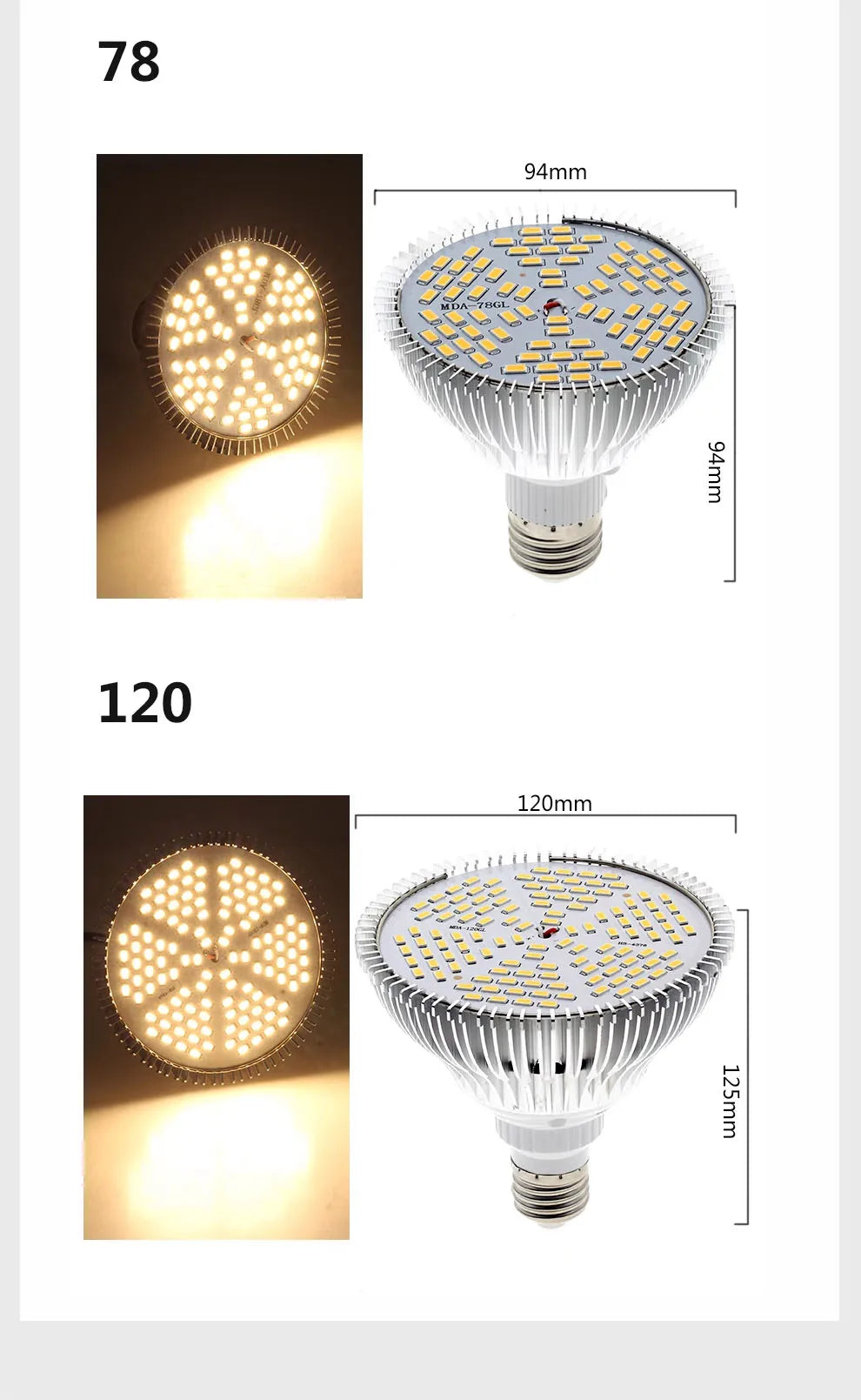 LED Plant Supplementary Light E27 Greenhouse Seedling 85-265V Grow Lamp And Succulent Light Bulb Full Spectrum Imitation Of Sun