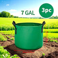 3/5/7Gallon Green Felt Plant Strong Grow Bags Gardening Aeration Planting Pot Container Maintain Humidity