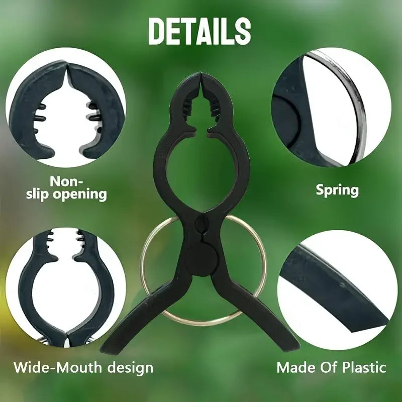 10/30/50Pcs Plant Stem Branch Gardening Clip Ties Support Plastic Clips for Climbing Plants Fixing Clamps Plant Support