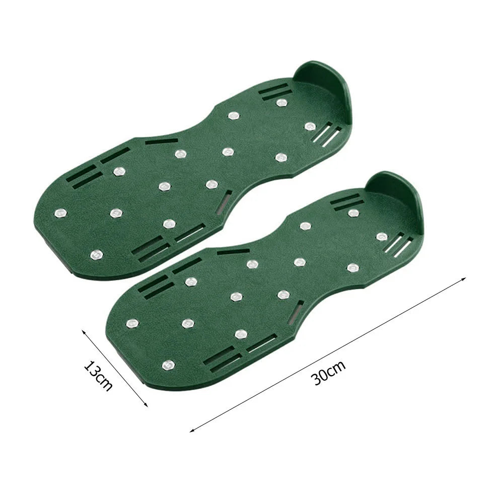 30cm Gardening Walking Garden Yard Grass Cultivator Scarification Aerator Nail Shoes Multi-functional Practical Durable Tools