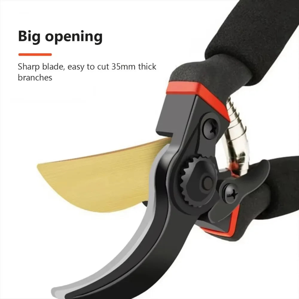 Professional Garden Pruning Shears, Multifunctional Hand Pruner for Trimming Plants, Shrubs, Branches, Orchard & Horticulture
