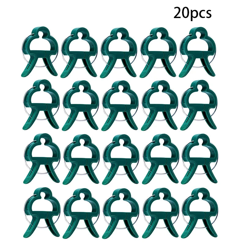 20Pcs Plant Fixed Clips Reusable Garden  Greenhouse Bracket for Fixed Plants Vine Flower  Seedling Stem Suppor t Garden Supplies