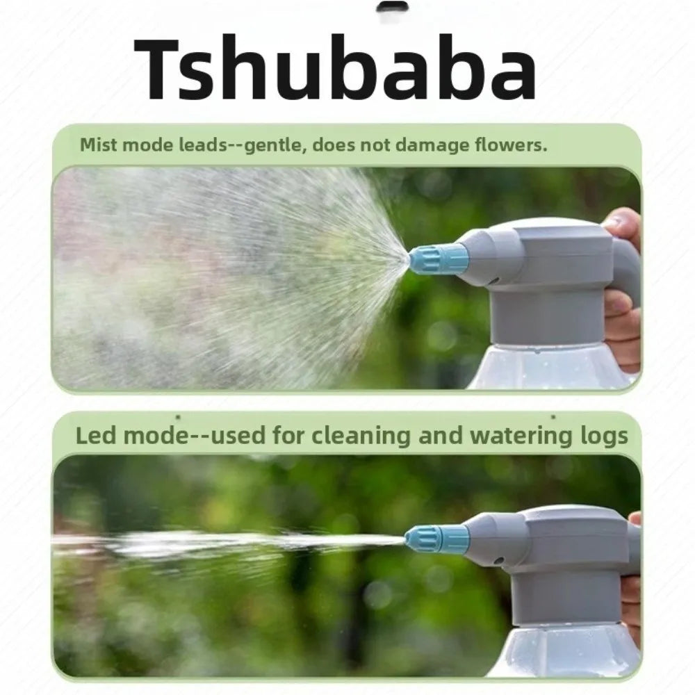 New 3L Electric Watering Can Rechargeable Adjustable Nozzle Gardening Sprayer Non-Slip Handle Watering Kettle