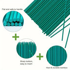 10-Piece Plastic Plant Support Stakes for Indoor Gardening