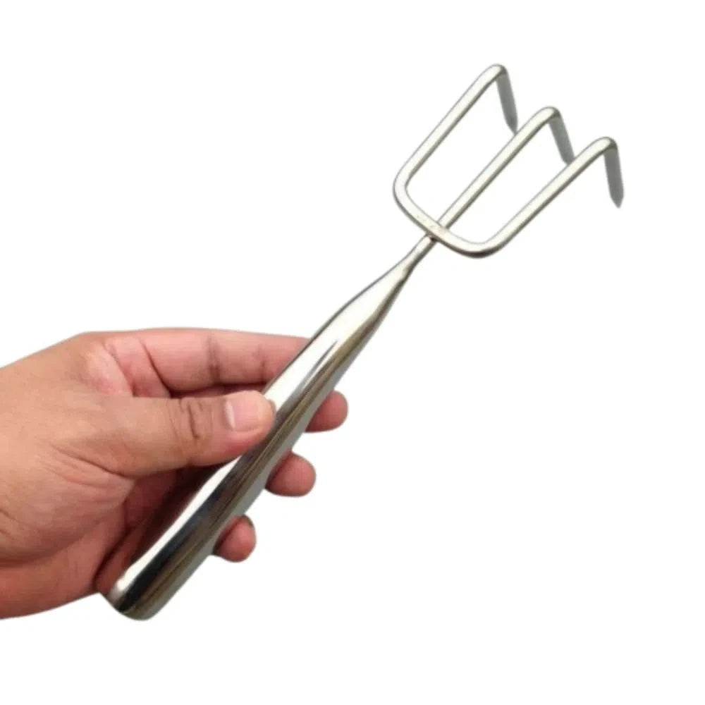 3/5 Claws Garden Hand Rake Manual Integrated Small Leaf Rakes Gardening Tool Stainless Steel Weeding Removal Puller Garden Yard