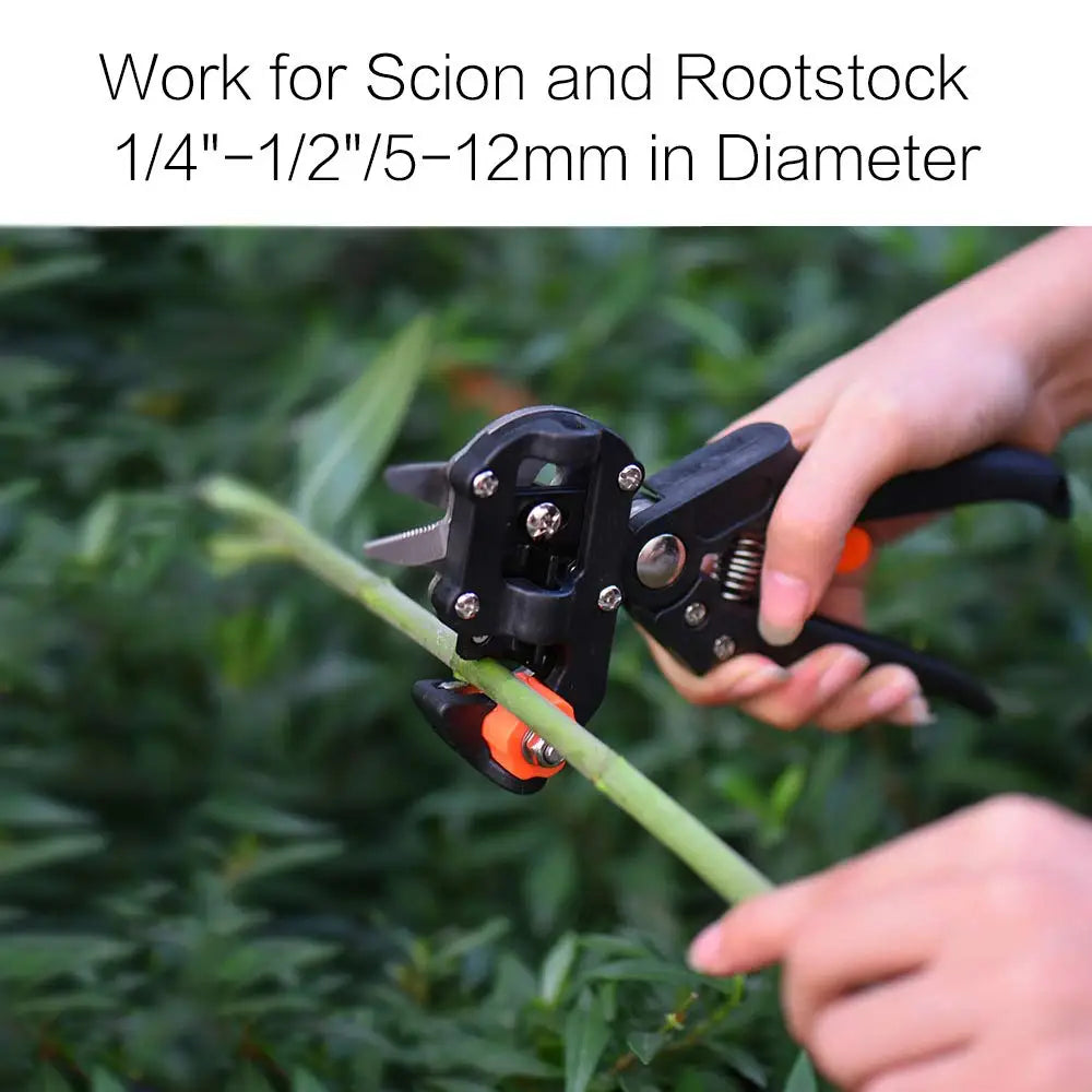 Professional Red Toolbox Grafting Pruner Garden Tool Farming Pruning Shears Scissor Fruit Tree Vaccination Secateurs With Tape