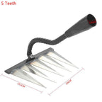 4/5/6/7 Teeth Weeding Hoe Rake Farm Tool Weeding Scarifier Artifact Agricultural Garden Tool Hoe Farm Growing Weeding Tools