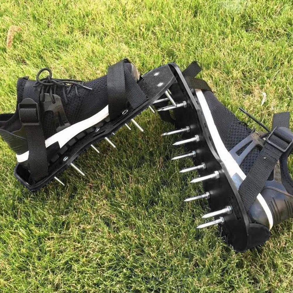 Lawn Aerator Spikes Shoes Grass Cultivator Shoes Spikes Nail Aerators Yard Garden Tool Soil Scarifiers Shoes Grass Cultivator