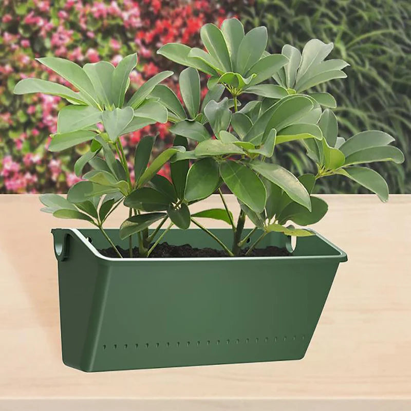 1PC Hanging Garden Plant Wall Flower Pot Container Wall Hanging Vertical Green wall-mounted Plastic Planting Box Home Decor