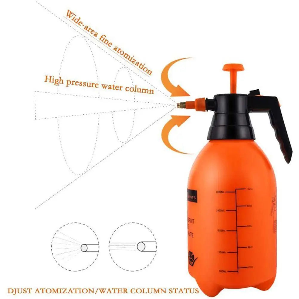 0.8/1.5/2/3L Garden Pressure Sprayer Portable Hand Pump Sprayer Watering Can with Adjust Nozzle for Garden Lawn, 2 Spray Mode