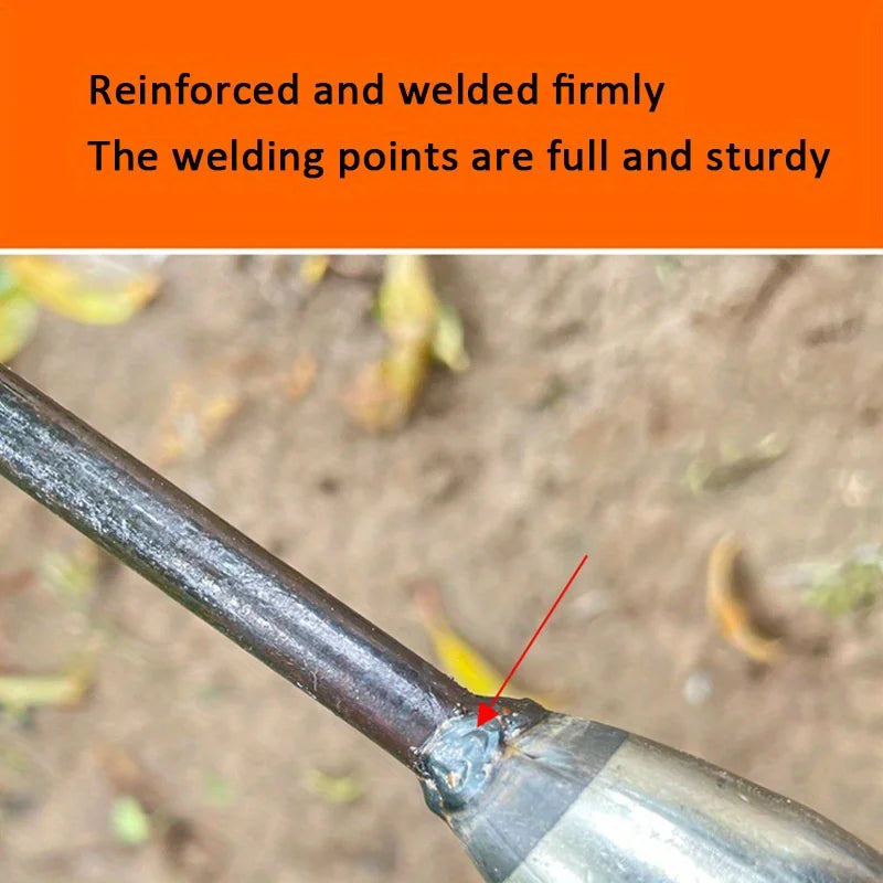 Hollow Weeding Hoe Handheld Weeding Rake Manganese Steel Quenched Garden Hoe for Weeding Planting Digging, Heavy Duty Agricultur