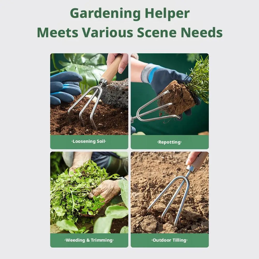 Garden Hand Tool Wide Shovel Hand Cultivator Rake Flowers Potted Household Plant Garden Tools for Digging Transplanting Weeding