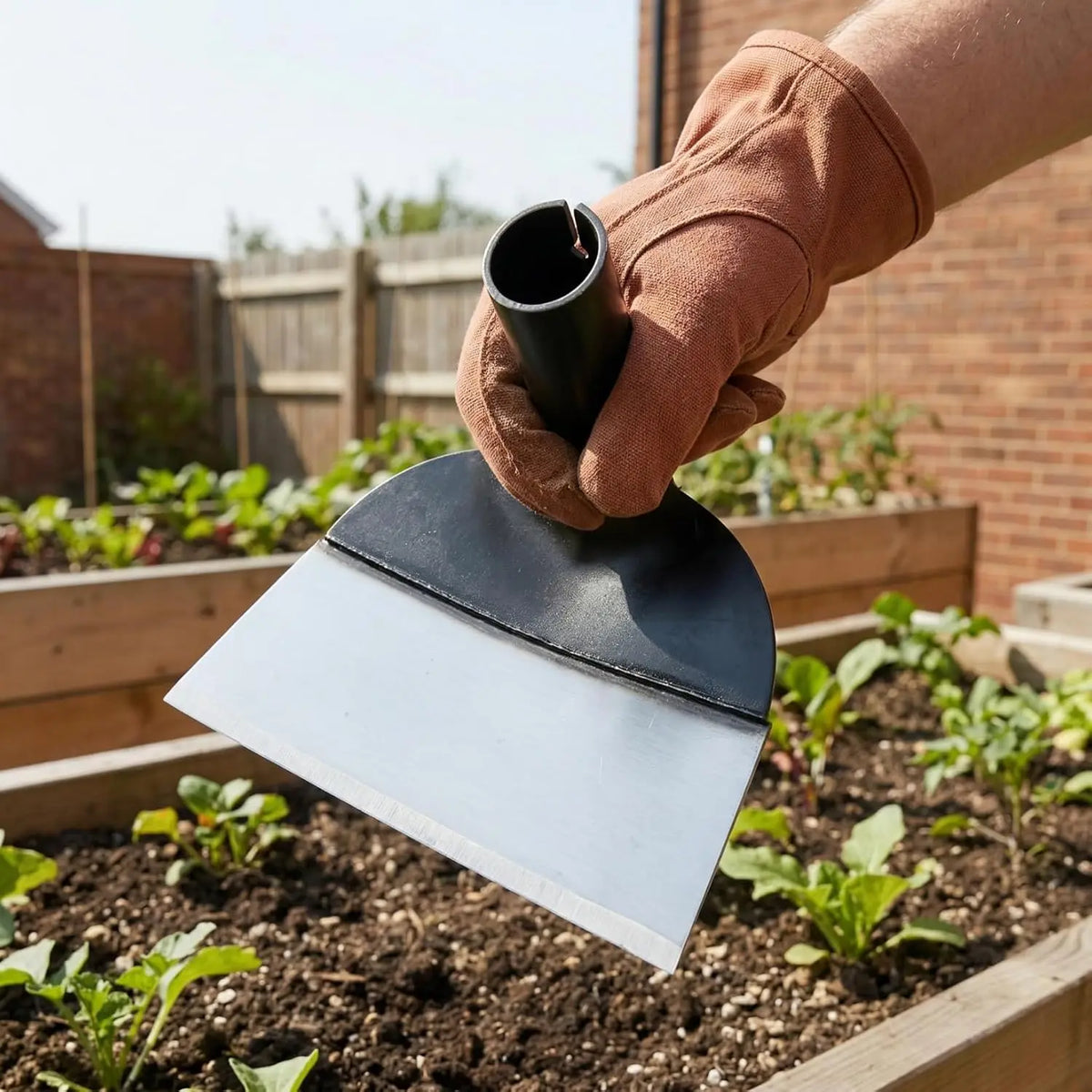 Garden Hoe Steel Hand Weeding Tool Heavy Durable Soil Digging Hoe Loosening Tool Agriculture Farming Farmer Tools Accessories
