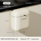 12L/9L DIY Compost Bin Kitchen for Countertop or Under Sink, Hanging Small Trash Can with Lid, Garbage Can for Cabinet Door