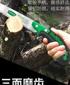 LAOA SK5 Garden Saw Hand Saw Household Saw Small Handle Manual Saw 11 Fine Tooth Saw 250mm for Woodworking Pruning