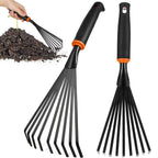 Garden Hand Tool Set - Stainless Steel Trowel Transplanter Cultivator for Planting, Weeding,  Flowers Gardening with Ergonomic