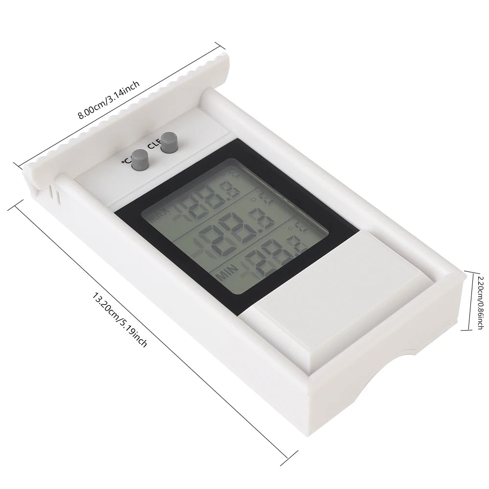 Indoor Outdoor Max Min LCD Electronic Thermometer Gauge Weather Sensor for Home Garden Greenhouse Digital Display Screen