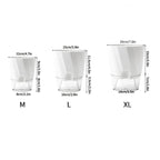 Clear Watering Pot Automatic Watering Planter Lazy Planter pot self Watering Container Lazy Flower Pot White Fully Transparent
