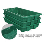 3 pcs Seed Tray, 40 Holes Cell Propagator Growth Thickening Seedling Start Growth Tray With Transparent Cover Greenhouse And Gar
