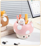 Creative Mushroom Succulents Plant Pot, Cute Animal Flower Pots, Decorative Planter Containers Home Desktop Office Decor