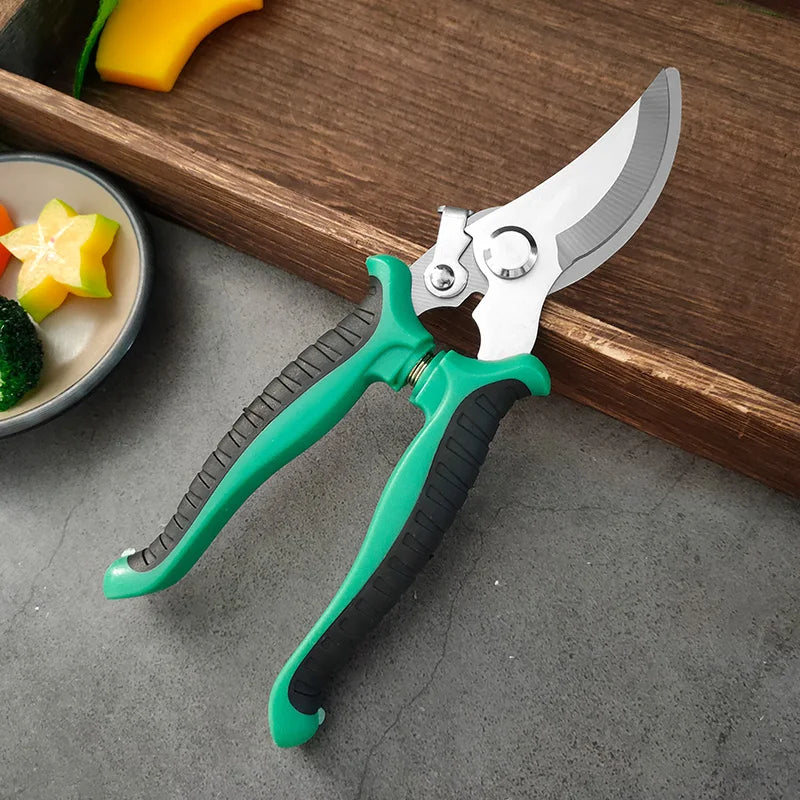 Pruning Shears Garden Scissors Sharp Blade One-handed Pruning Shears Trees Flower Trimmers Secateurs Garden Beak Scissors Pruner